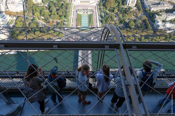 Visitantes en la cima